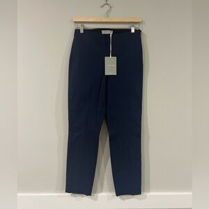 Everlane The Side-Zip Work Pant | Navy Blue Slim Ankle Trousers Size 2 NWT